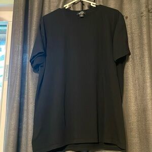 Boohoo Man Solid Black Tee Large
